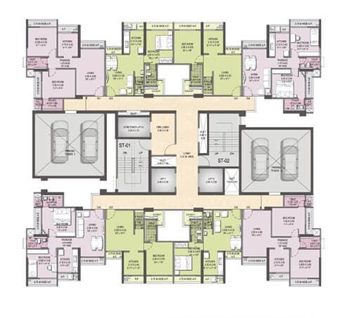 Ace Enclave Thane Typical Plan
